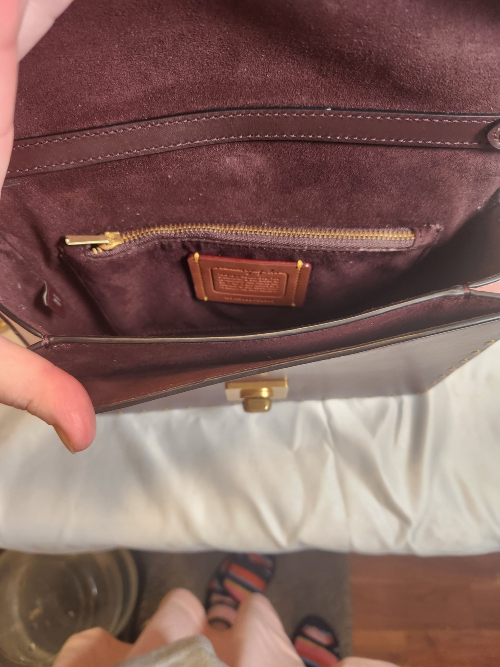 Coach x Jennifer Lopez Hutton Shoulder Bag in Colorblock with Genuine Snakeskin - Picture 10 of 11